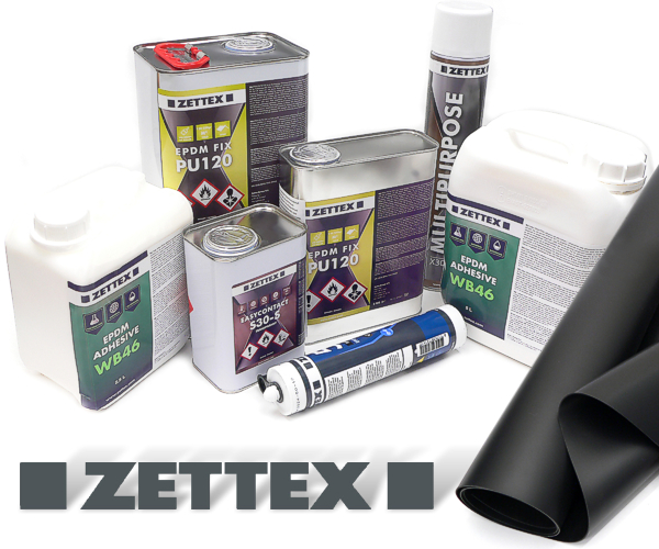 Dach-Beispiel Zettex Kleber   